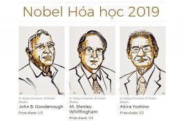 Nobel Hóa học 2019: Vinh danh 3 nhà khoa học phát triển pin lithium-ion