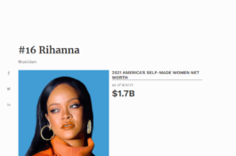 Rihanna – Nữ nghệ sỹ UK khuynh đảo giới mỹ phẩm & thời trang, được Forbes xếp hạng trở thành tỷ phú USD